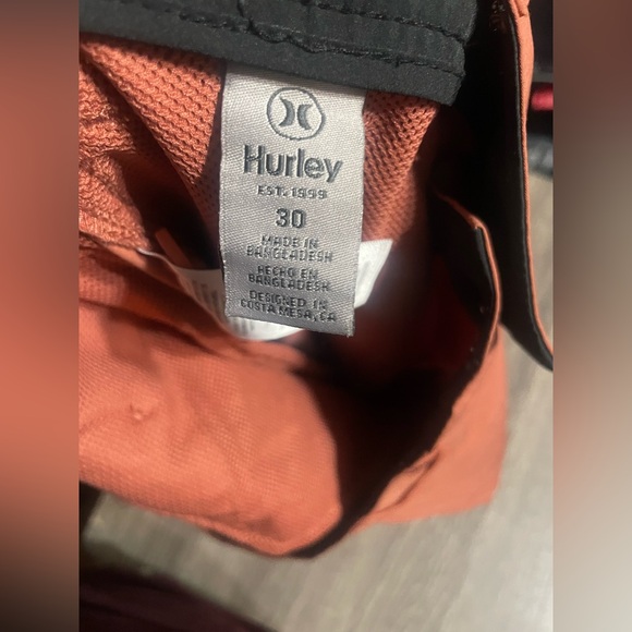 Hurley Men's Orange Shorts! NWOT! - Picture 5 of 5